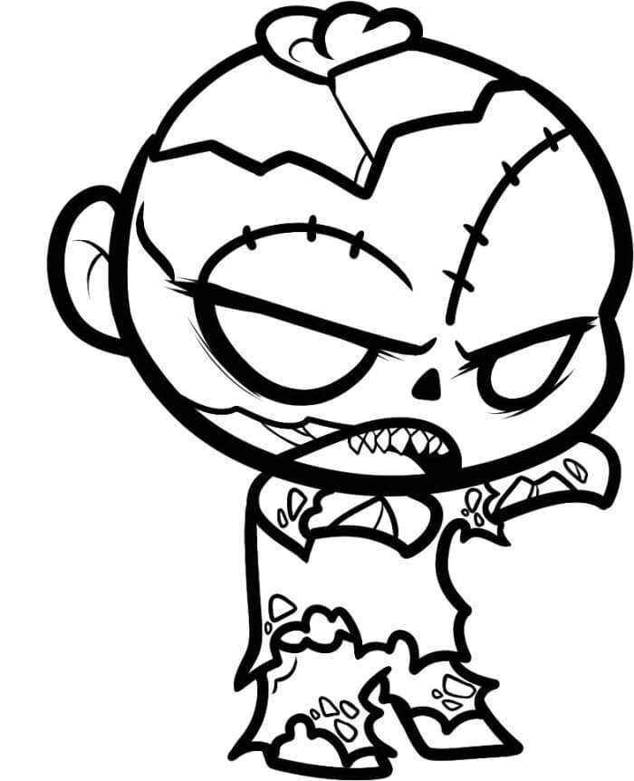 Dibujo de Chibi No Muerto para Colorear