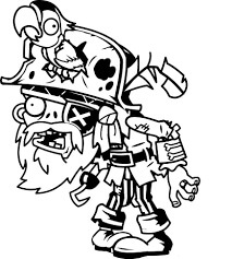 Dibujo de No Muerto Privado para Colorear