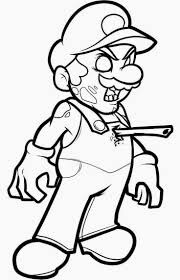 Dibujo de Zombi No Muerto para Colorear