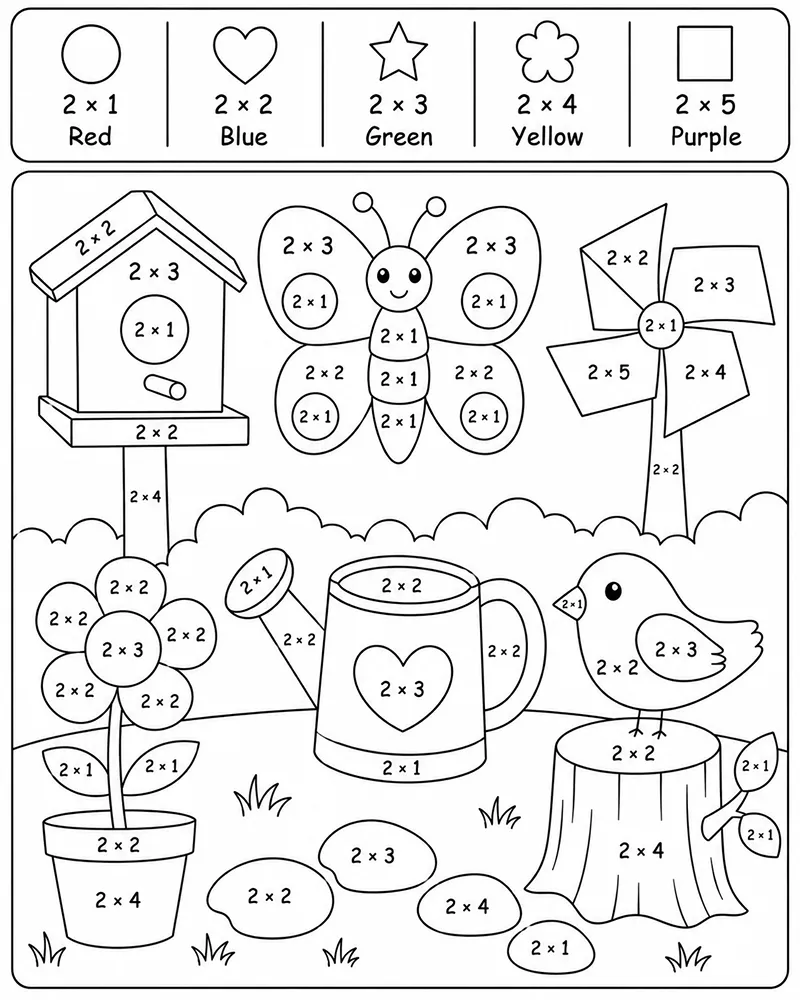 Dibujo de Casita para pájaros página para Colorear