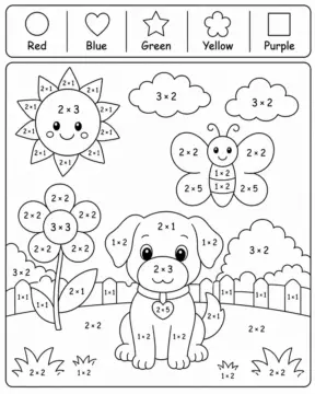 Dibujo de Perro Adorable página para Colorear