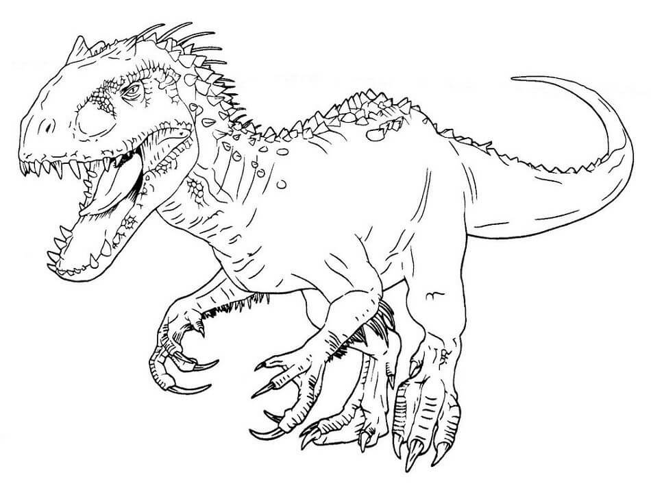 Dibujo de Indominus Rex para Colorear