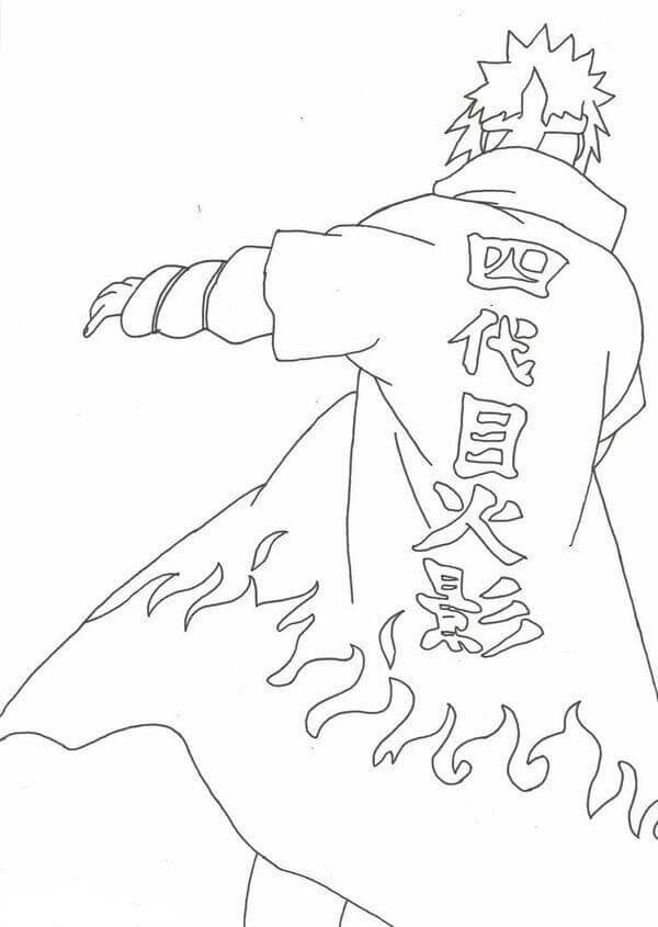 Dibujo de Minato Corriendo para Colorear