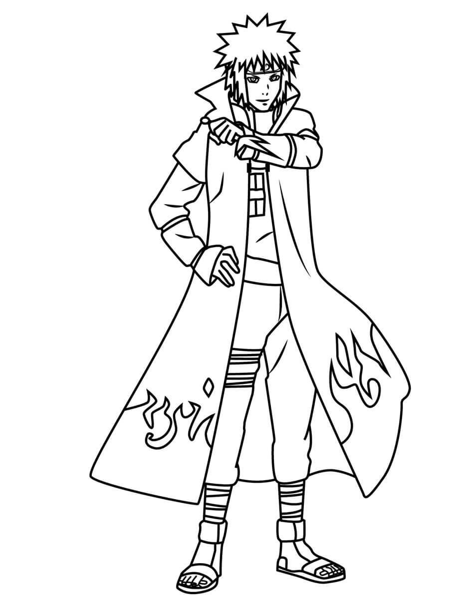Dibujo de Minato Guapo para Colorear