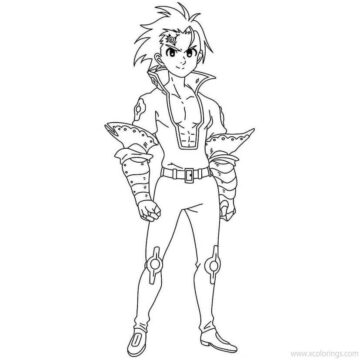 Dibujo de Zeldris 1 para Colorear