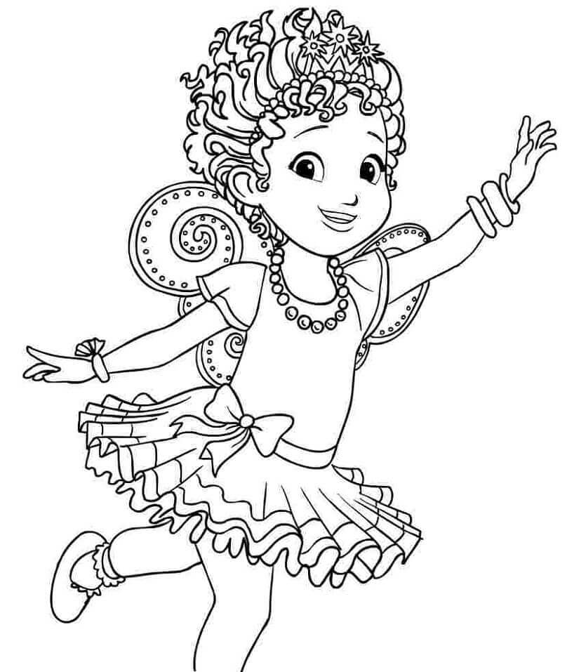 Dibujo de Bonita Nancy de Lujo para Colorear