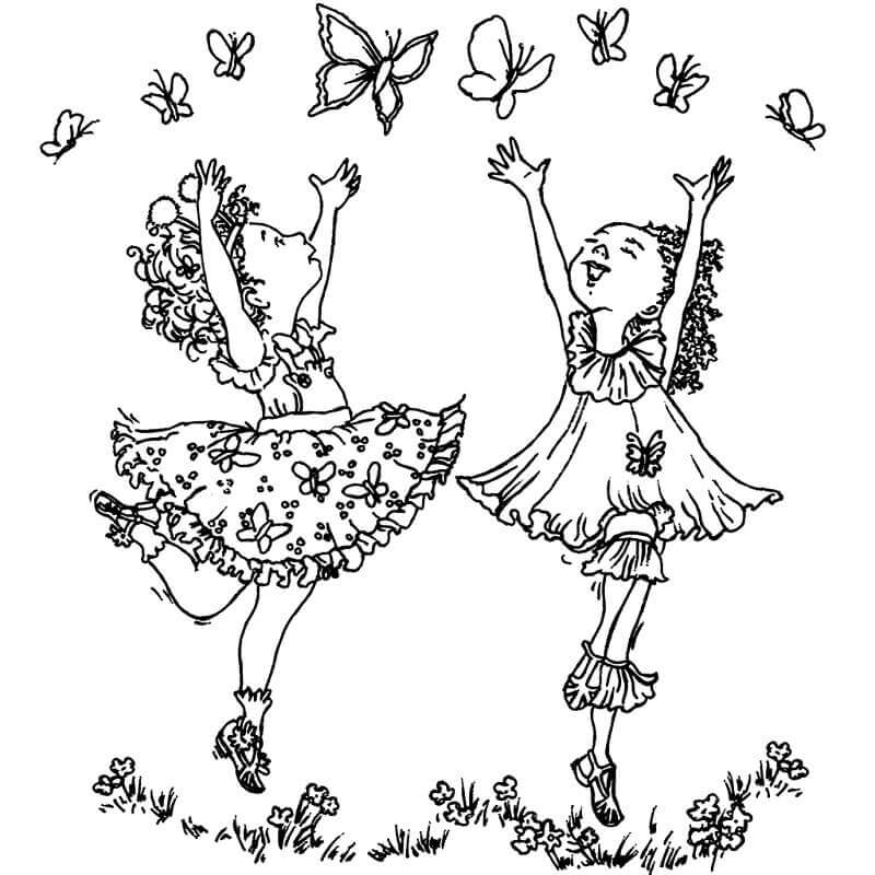 Dibujo de Feliz fantasía Nancy para Colorear