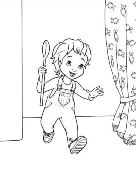 Dibujo de Pequeña Nancy Fancy para Colorear
