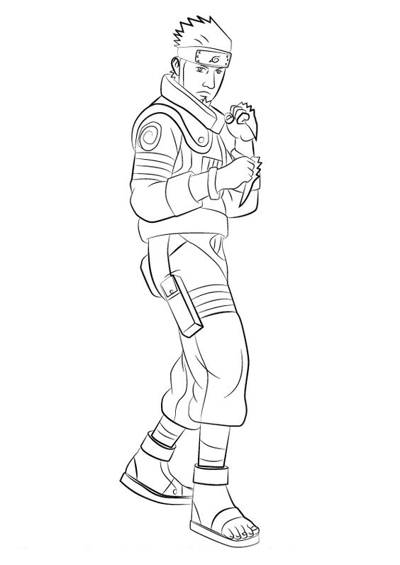 Dibujo de Asuma Sarutobi para Colorear