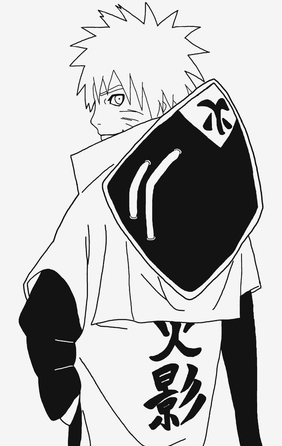 Dibujo de El Septimo Hokage para Colorear