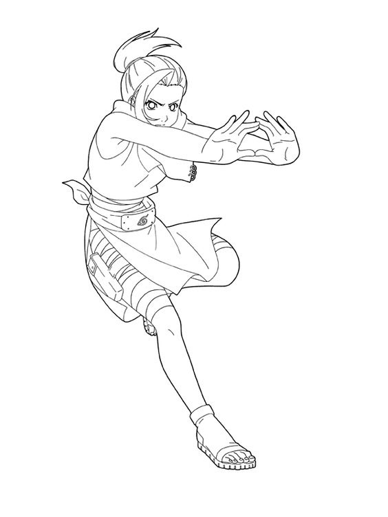 Dibujo de Ino Yamanaka para Colorear
