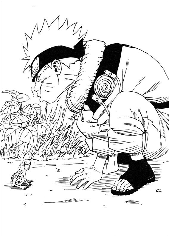 Dibujo de Naruto Divertido para Colorear