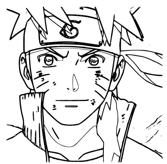 Dibujo de Naruto Genial para Colorear
