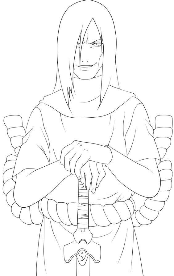 Dibujo de Orochimaru para Colorear