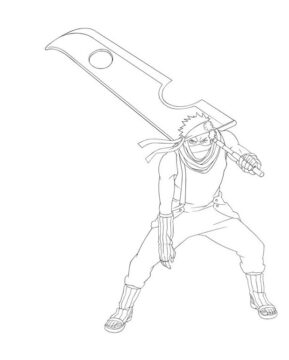 Dibujo de Zabuza Momochi para Colorear