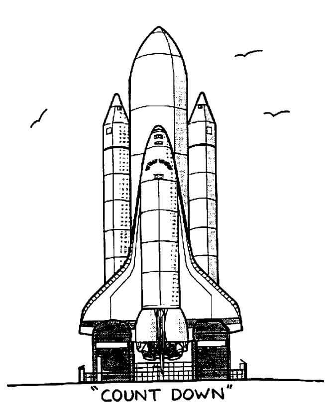 Dibujo de Nave Espacial Asombrosa para Colorear