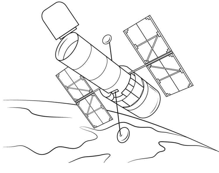 Dibujo de Nave Espacial Orion para Colorear