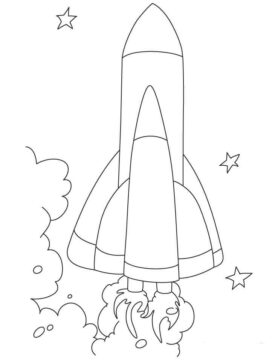 Dibujo de Nave Espacial Perfecta para Colorear
