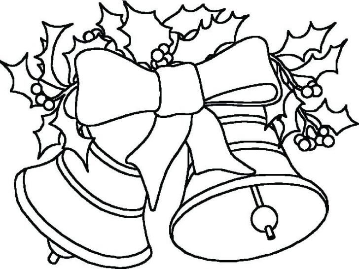 Dibujo de Campana de Navidad para Colorear