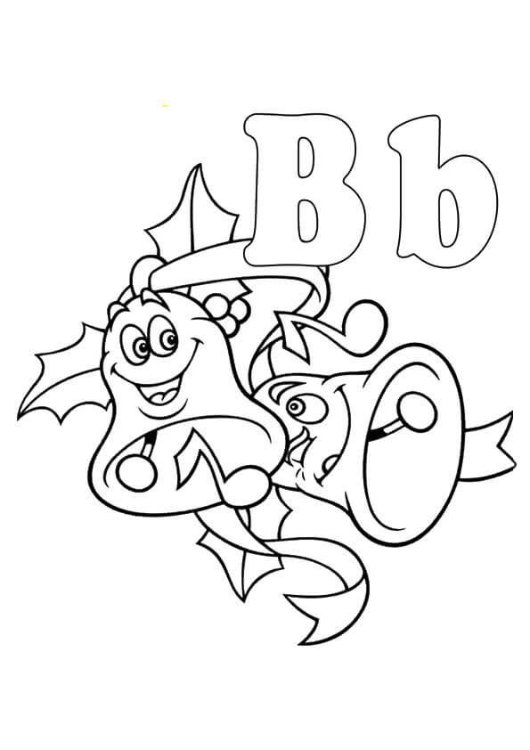 Dibujo de Campanas de Dibujos Animados para Colorear