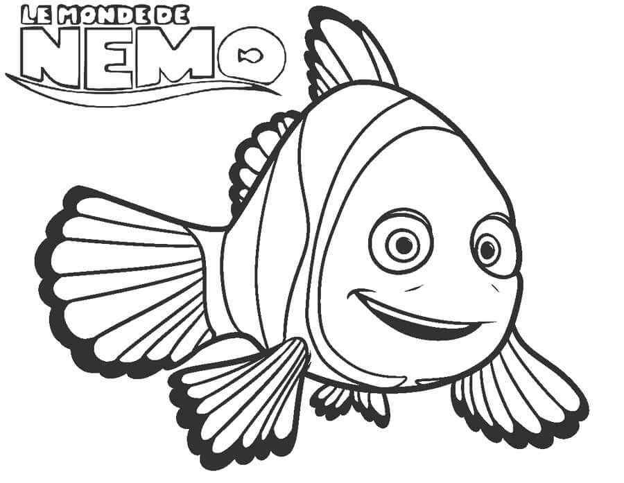 Dibujo de Lindo Nemo para Colorear
