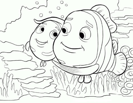 Dibujo de Pareja Nemo Scaled para Colorear