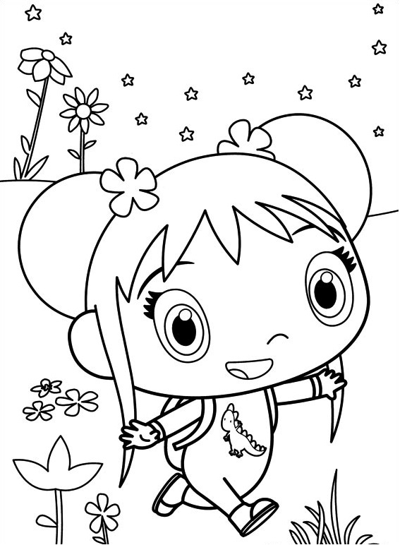 Dibujo de Kai Lan Caminando para Colorear