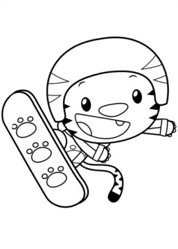 Dibujo de Skate Rintoo para Colorear