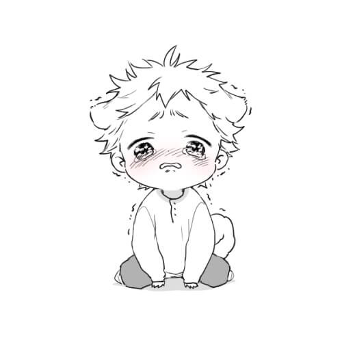 Dibujo de Koutaro Triste para Colorear