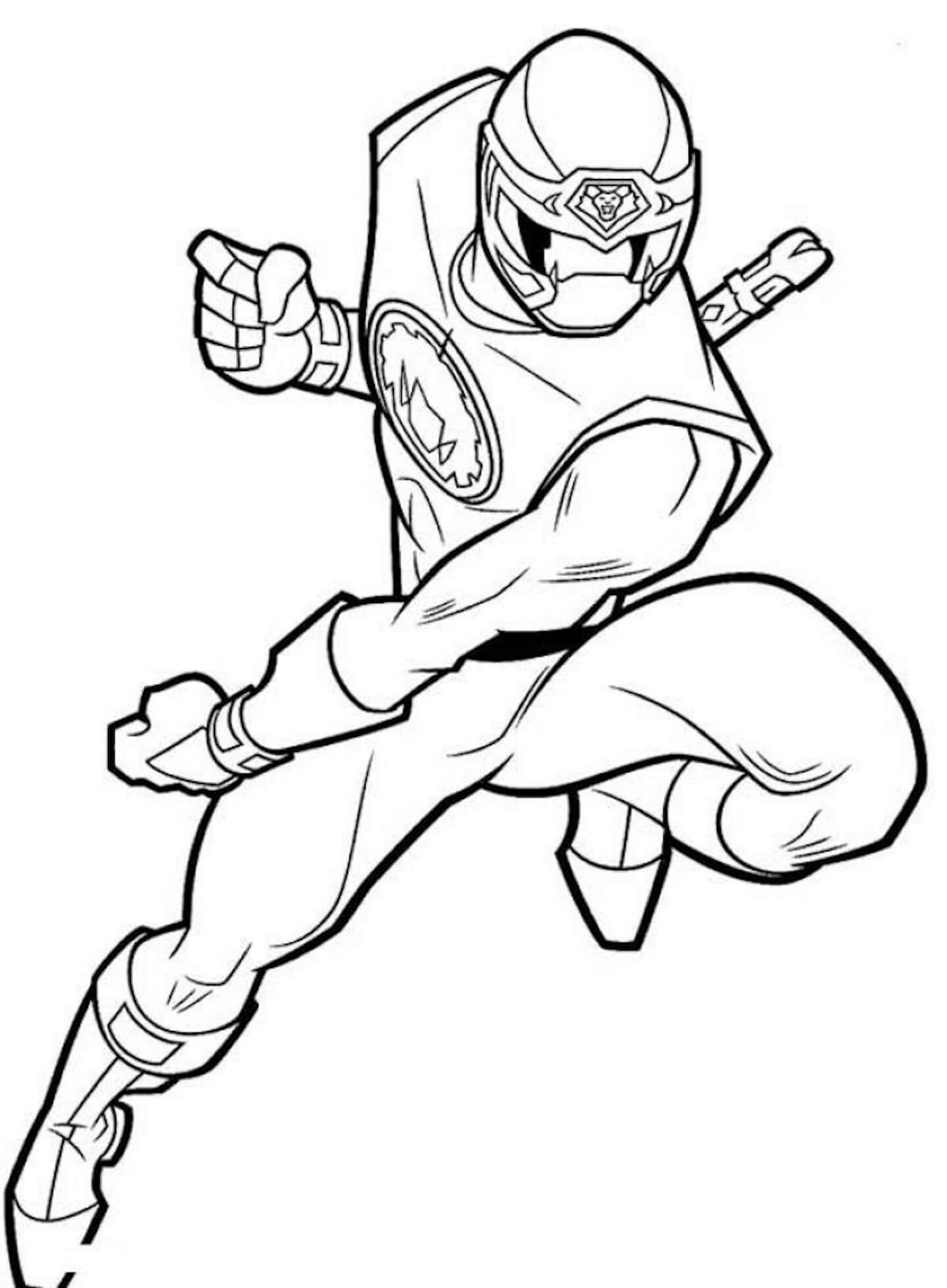 Dibujo de Super Sentai Ninja Hurricanger para Colorear