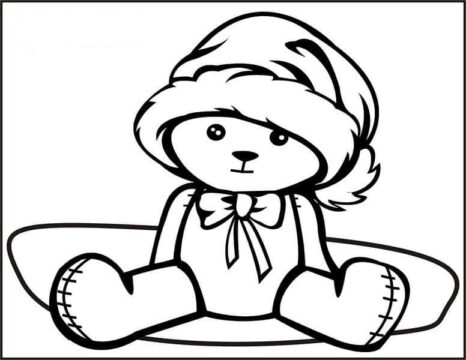 Dibujo de Osito de Peluche para Colorear