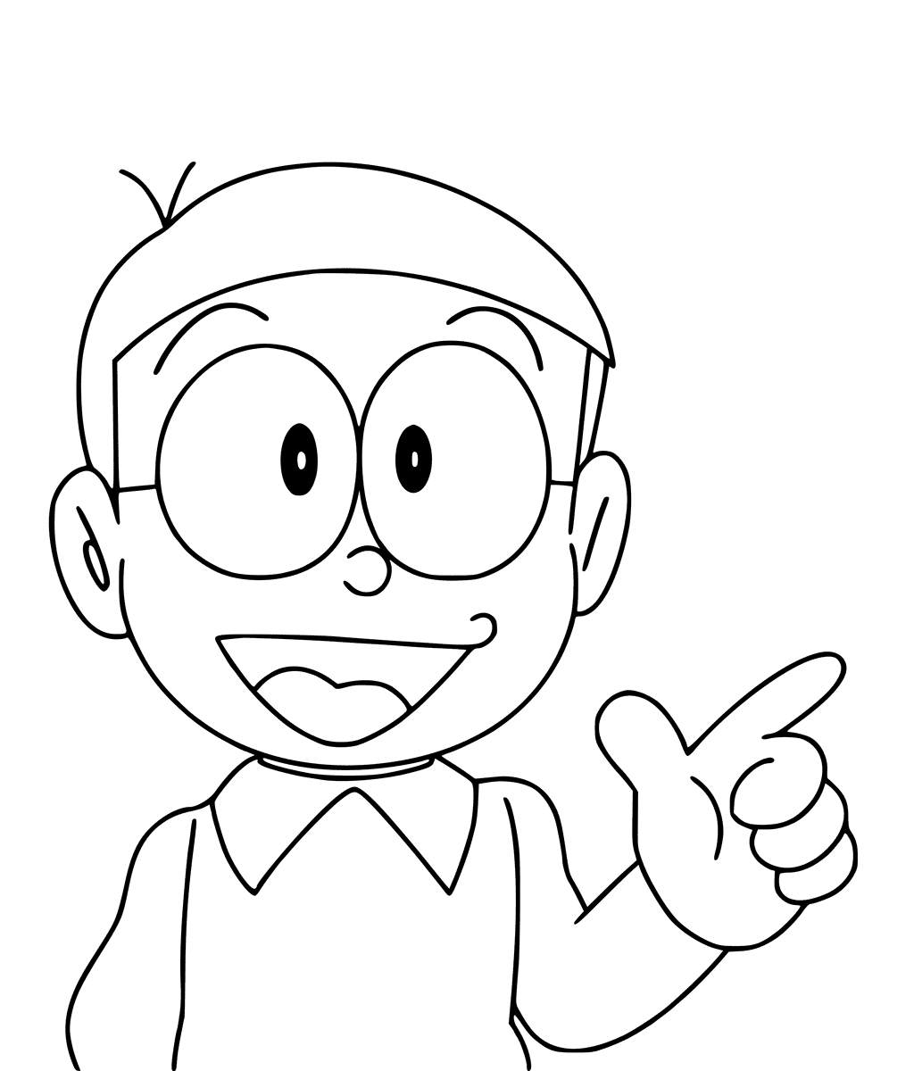 Dibujo de Feliz Nobita para Colorear