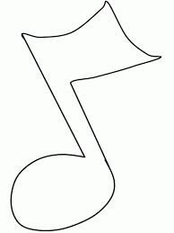 Dibujo de Nota Musical Legal para Colorear