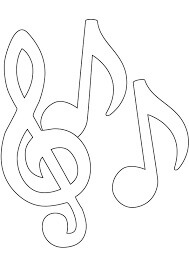 Dibujo de Nota Musical Perfecta para Colorear