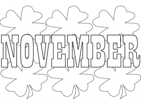 Dibujo de Noviembre para Colorear