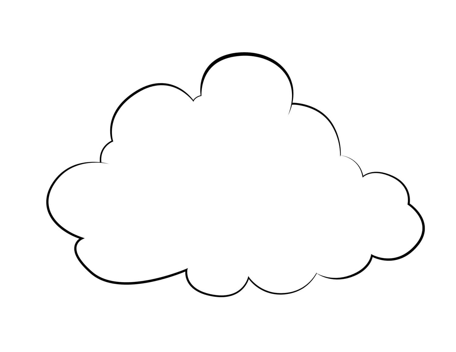 Dibujo de Buena Nube para Colorear