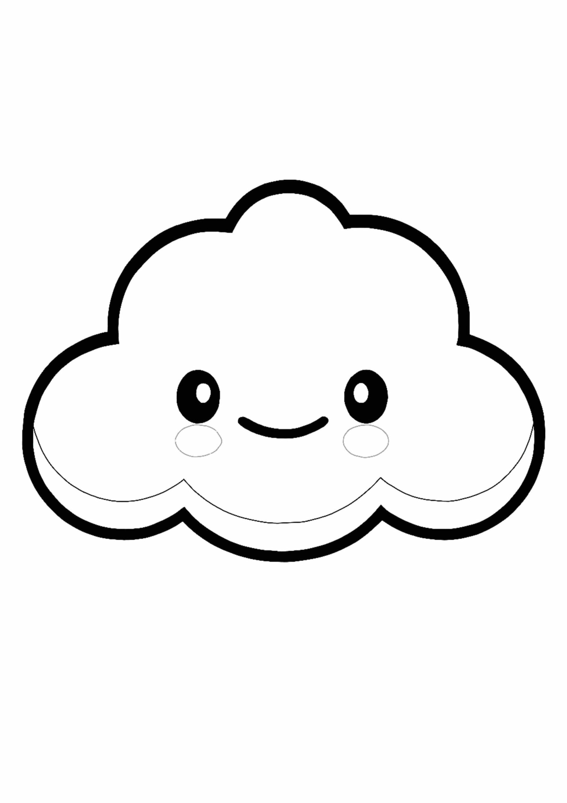 Dibujo de Linda Nube Scaled para Colorear