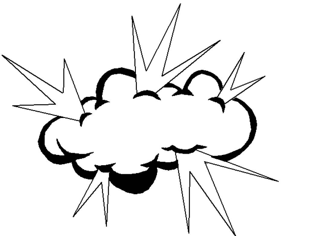 Dibujo de Nube de Dibujo para Colorear