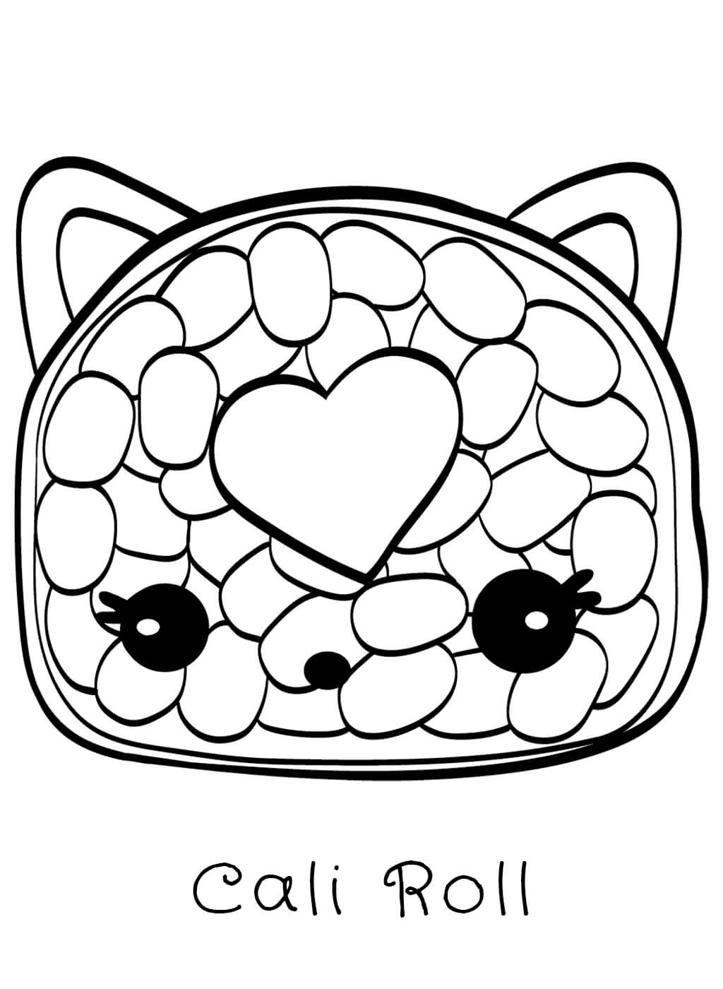 Dibujo de Cali Rollo en Num Noms para Colorear