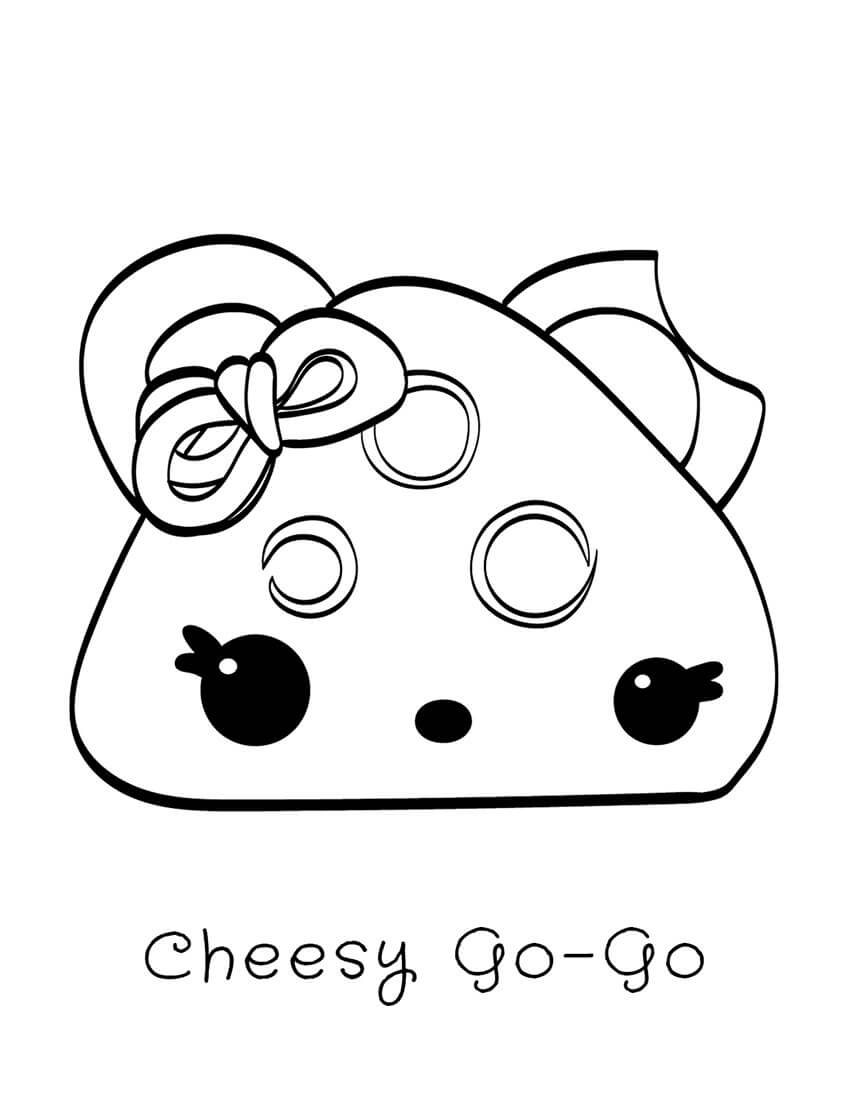 Dibujo de Cheesy Go Go en Num Noms para Colorear