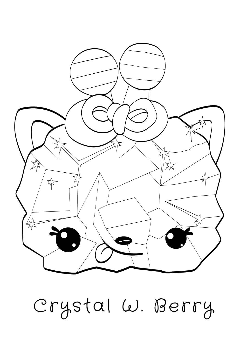 Dibujo de Crystal W Berry en Num Noms para Colorear