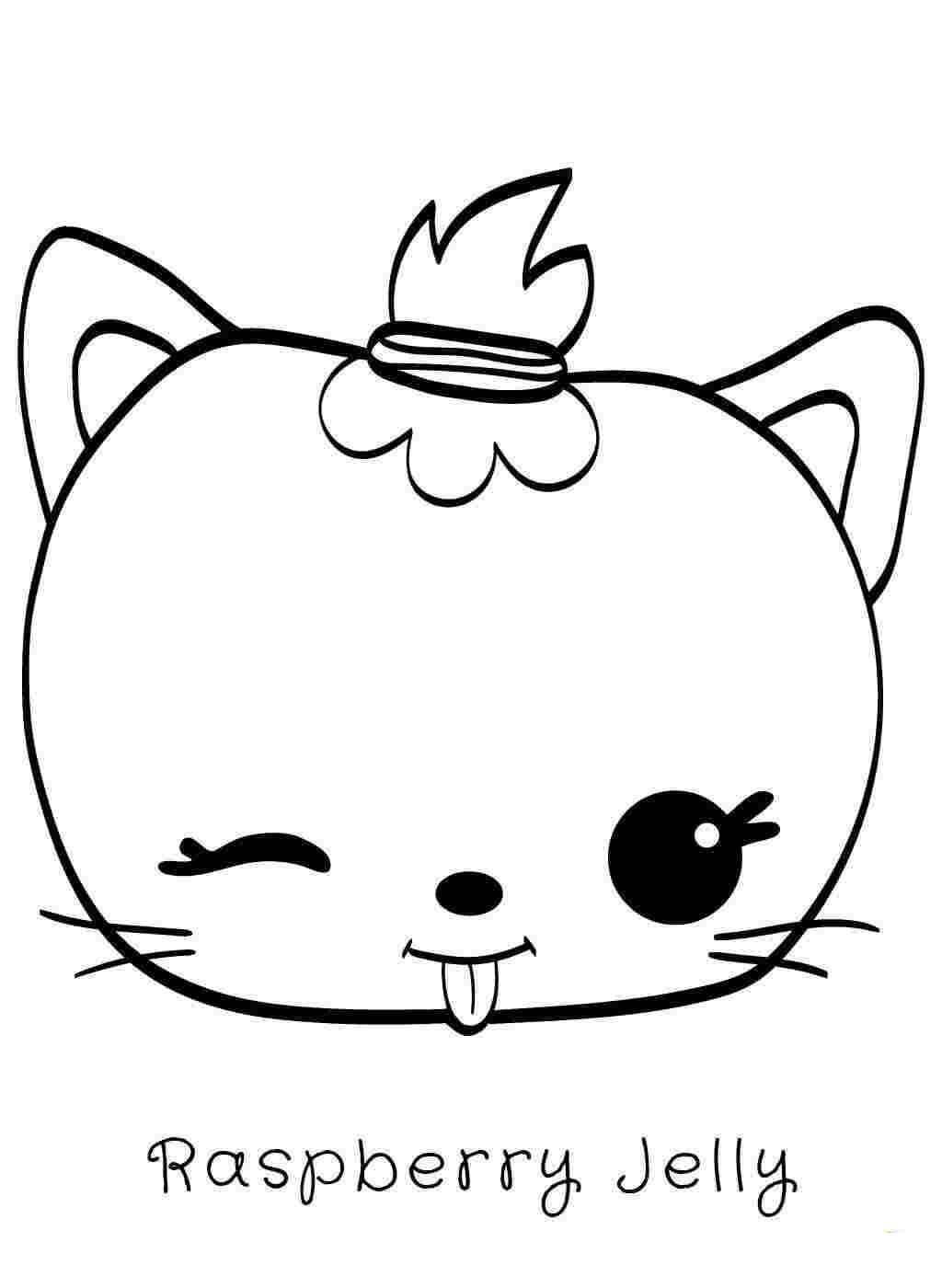 Dibujo de Linda Gelatina de Frambuesa en Num Noms para Colorear