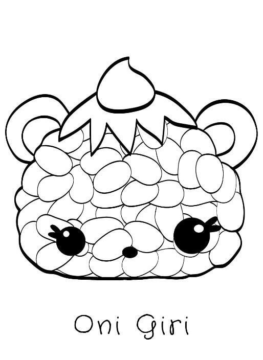 Dibujo de Oni Giri en Num Noms para Colorear