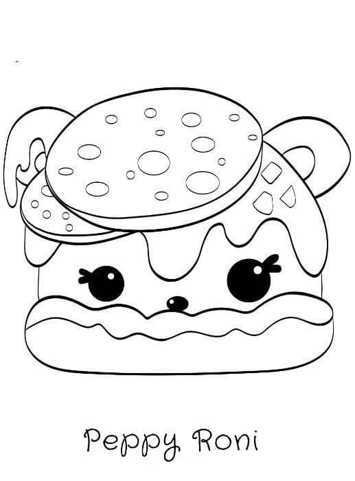 Dibujo de Peppy Roni en Num Noms para Colorear