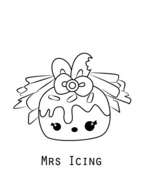 Dibujo de Sra Guinda en Num Noms para Colorear