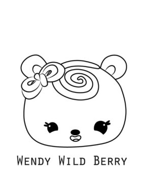 Dibujo de Wendy Wild Berry en Num Noms para Colorear