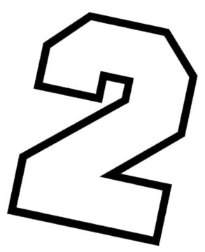 Dibujo de Número Perfecto 2 para Colorear