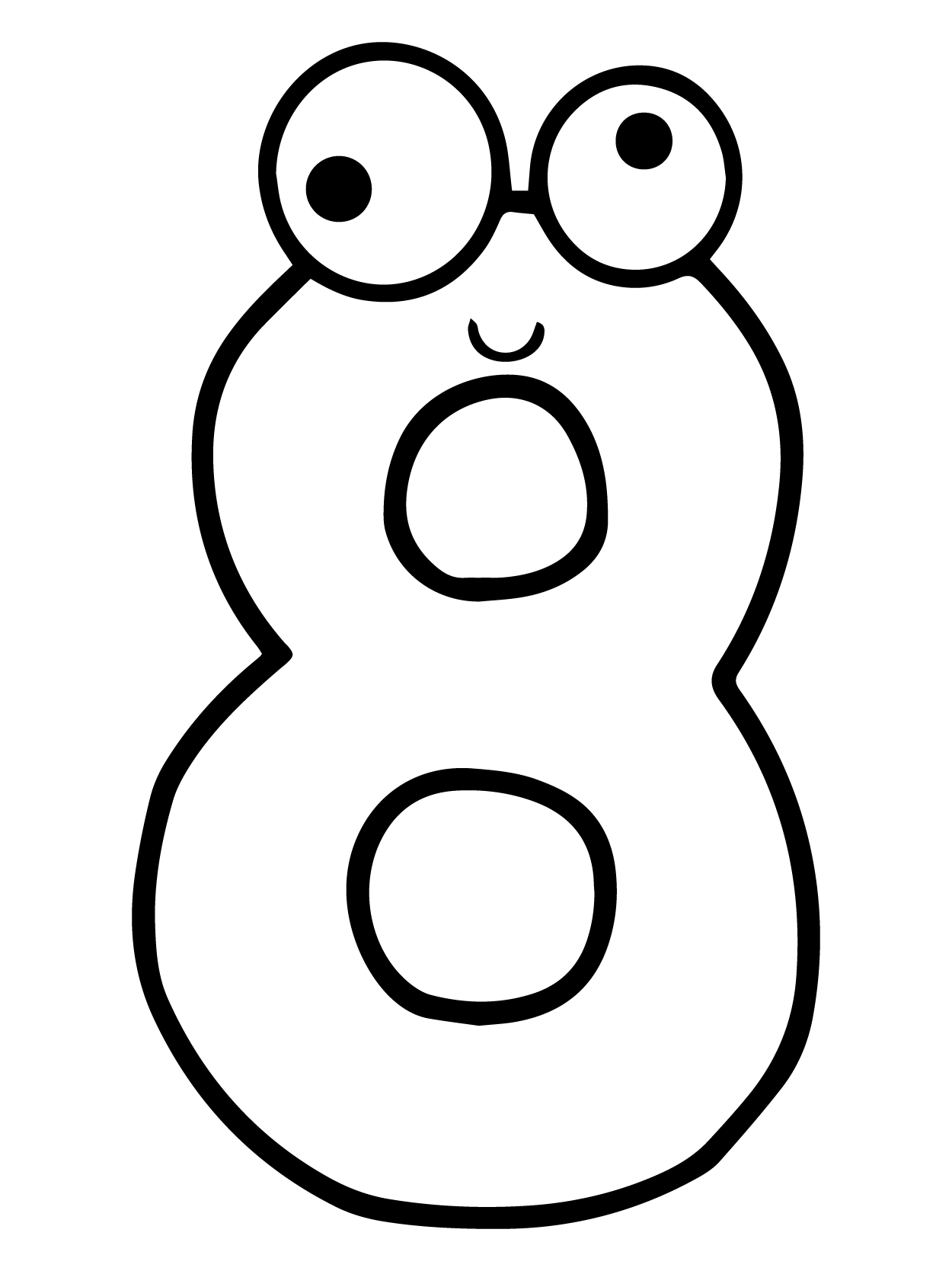 Dibujo de Number Lore 09 para Colorear