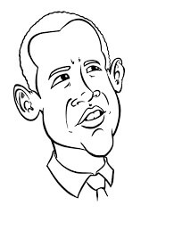 Dibujo de Jefe Obama para Colorear