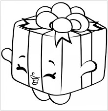 Dibujo de Gigi Gift Shopkins Temporada 7 para Colorear
